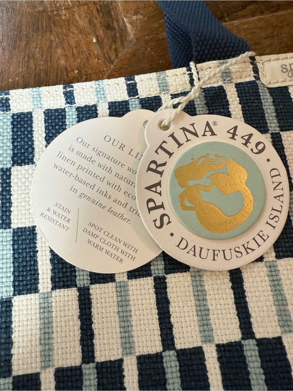 Spartina 449 Coastal Chic Woven Tote Bag NWT - Picture 5 of 7
